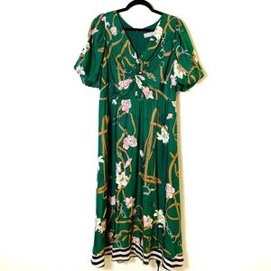 Vineyard Vines X Kentucky Derby Scarf Print Maxi Dress Large 150th Derby